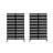 Metal Privacy Screen With Block Pattern