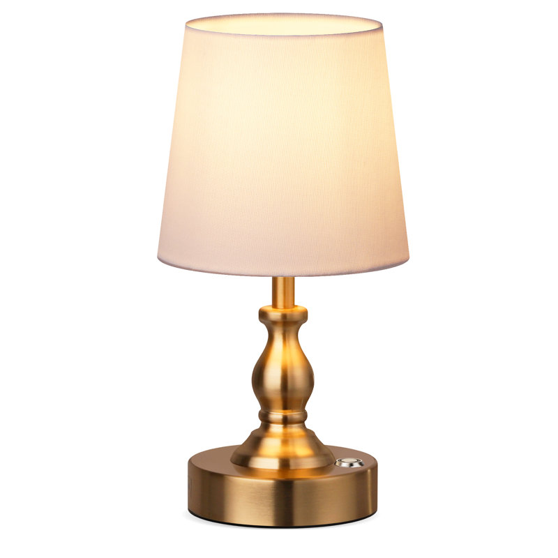 Mini lampe de table à DEL sans fil 10 po, batterie rechargeable, luminosité réglable à 3 niveaux pour le bureau