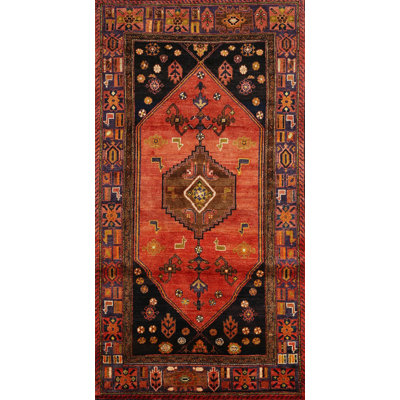 Tapis traditionnel rouge / noir Penacook
