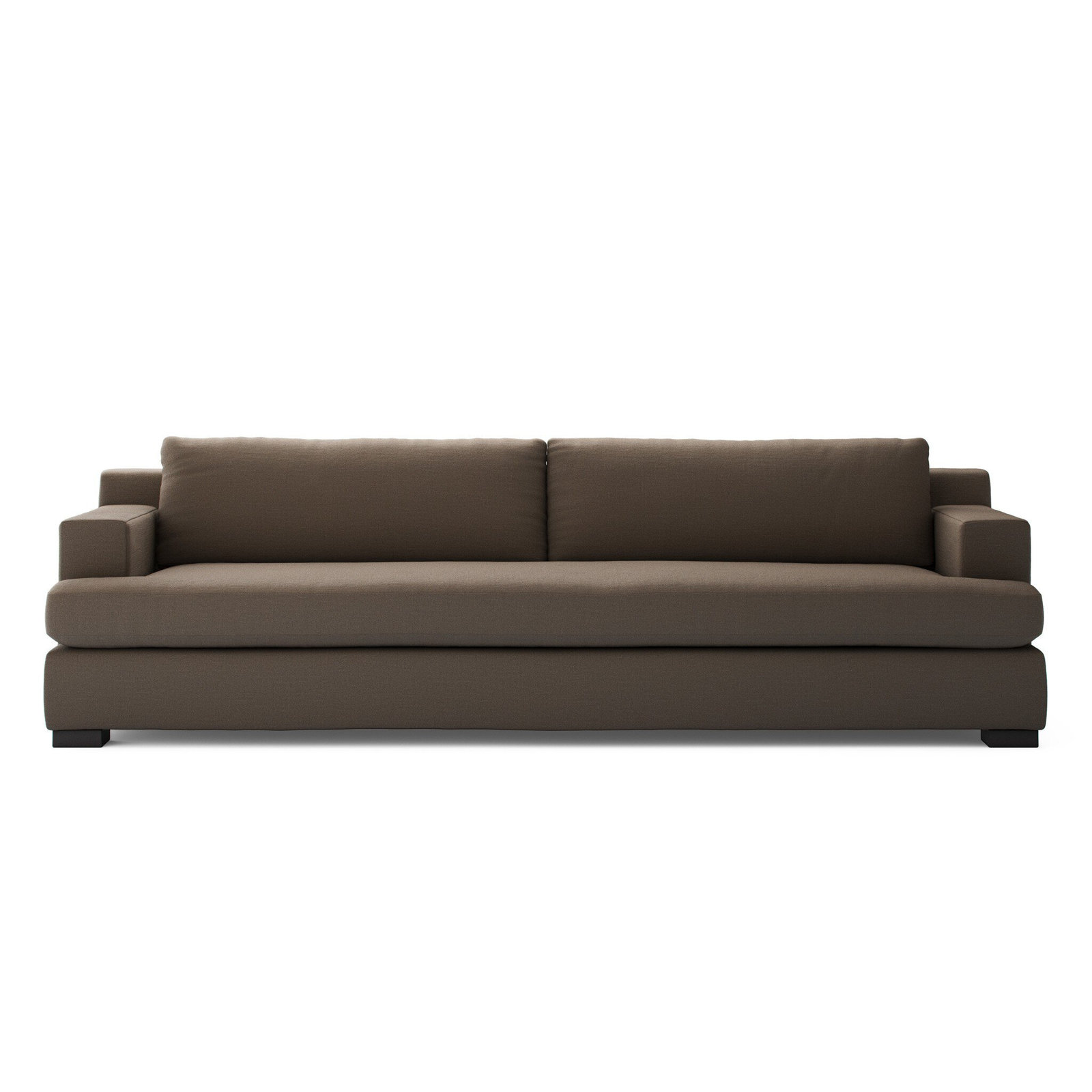 Jake Upholstered Sofa, 33" H x 110" W x 42.50" D, Savoy Coffee