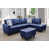 Navy Faux Leather selected