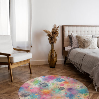 Tapis tressé Paw Print