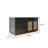 62.99"Black rectangular jewelry storage display cabinet