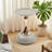 21" Metal Tray Top End Table With Mermaid Tail Base-415887741