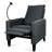 Gray Recliner Chair For Adults - Modern Fabric With Phone Holder & Cup Holder, Adjustable Reclining A Stylish Bedroom And Living Room Adult Relaxing-1419474858