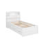 Lit plateforme simple en bois avec lit gigogne et tiroirs à DEL