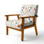 Chaise d'appoint florale - Fauteuil Boho-1058487371