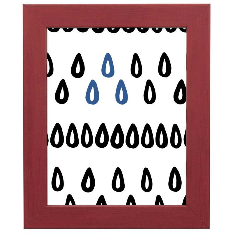 Cadre photo simple Belli mat, L 18 po x H 36 po, Rouge