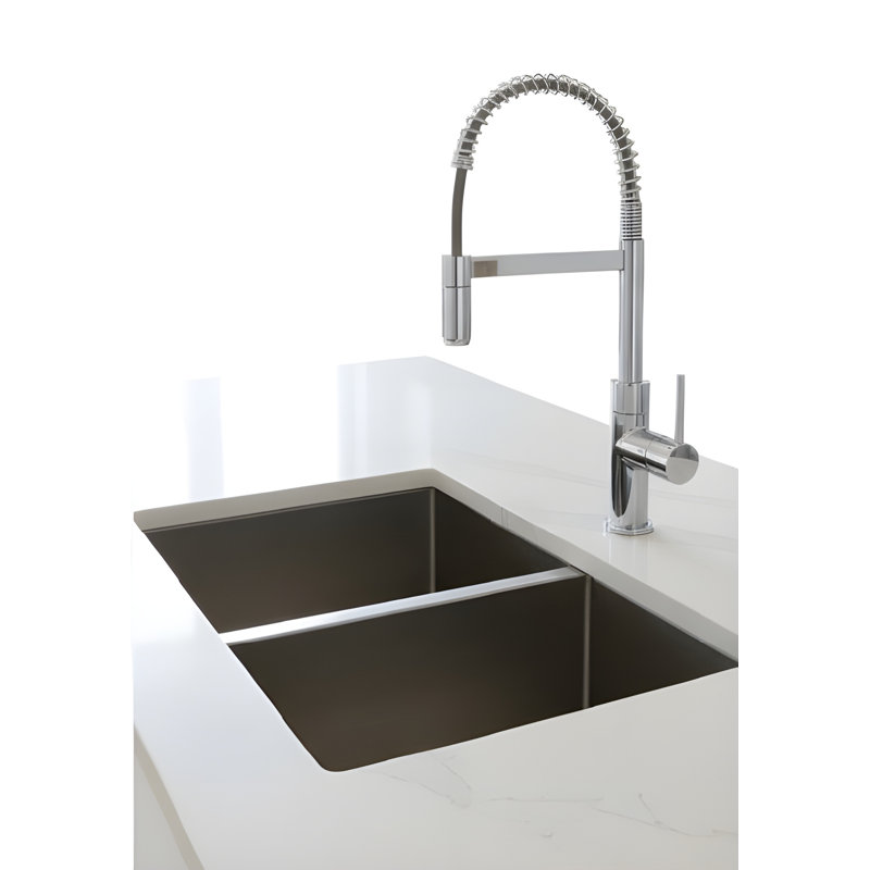 Piralla Cox Pull Down Kitchen Faucet, Chrome