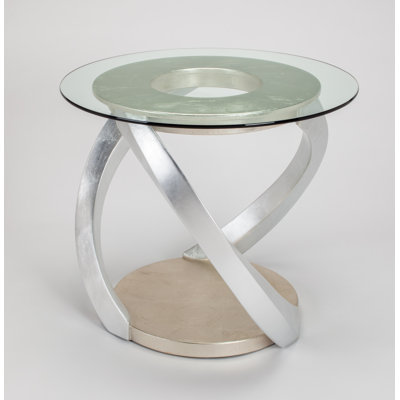 Glass Top End Table