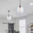 Fieldsboro 60 Watt 1-Light Matte Black Down Pendant Light with Clear Glass Shade-186494715