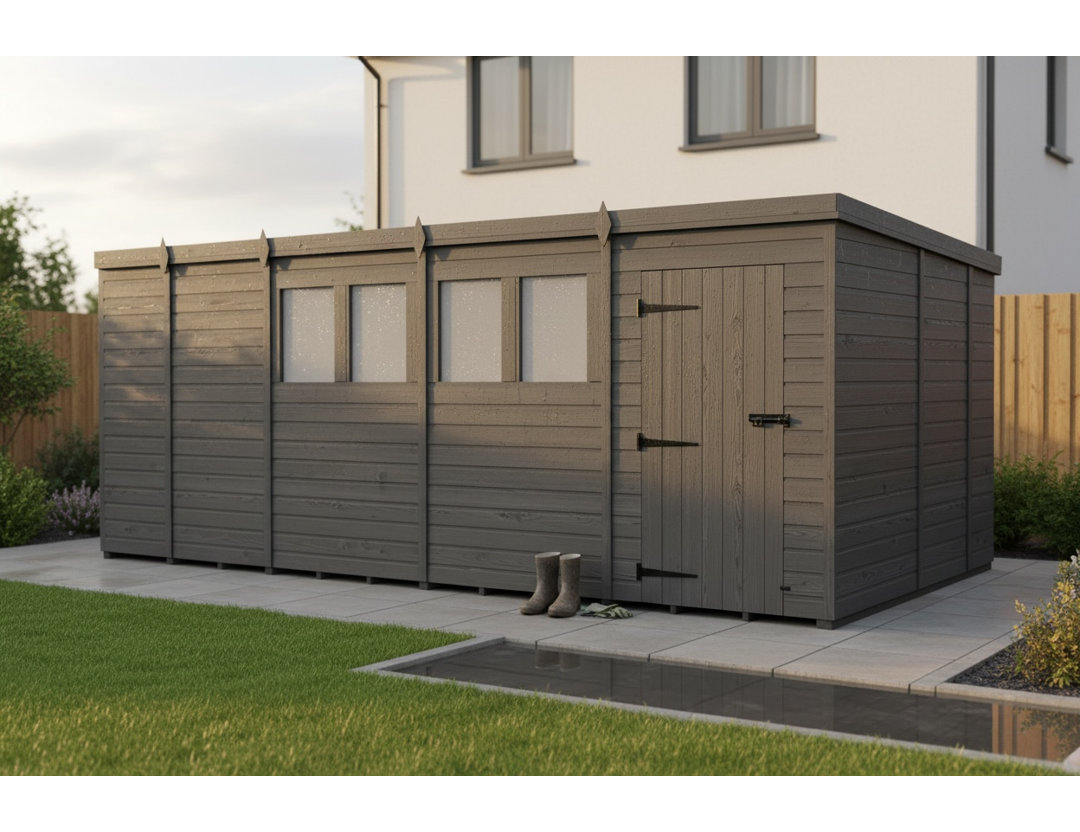 17x10 Pent Composite Shed