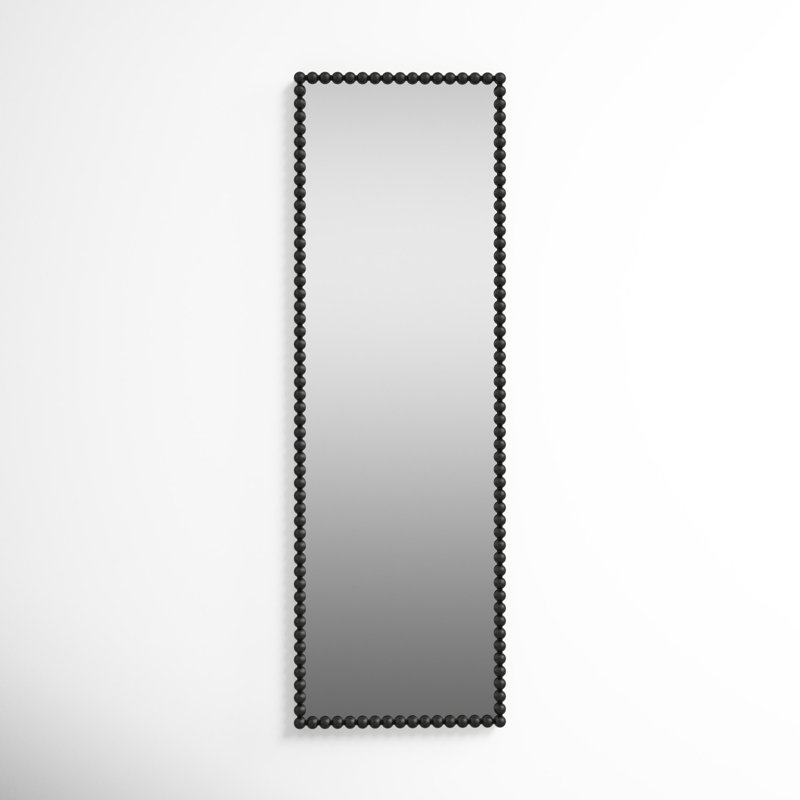 Sanne Metal Mirror, Satin Black, 72.25" H x 23.38" W