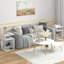Ebern Designs S-shaped Side Table For Small Space Morden End Table W/s-shaped Frame White