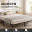 Cadre de lit plateforme en métal robuste et pliable pour lit queen size-1694838621