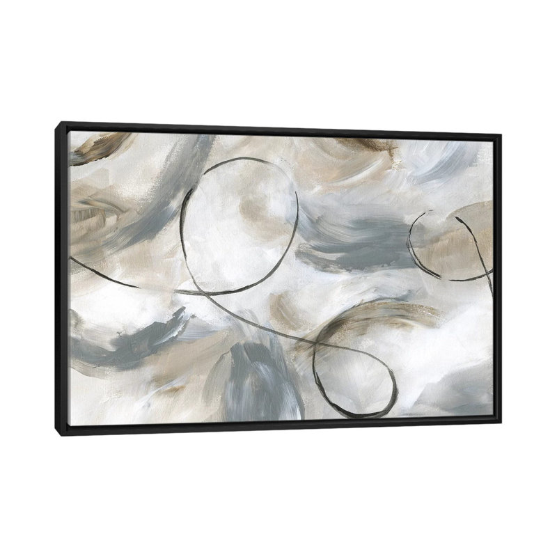 " Staccato " by Nan, 40" H x 60" W x 1.5" D, Black Framed Canvas