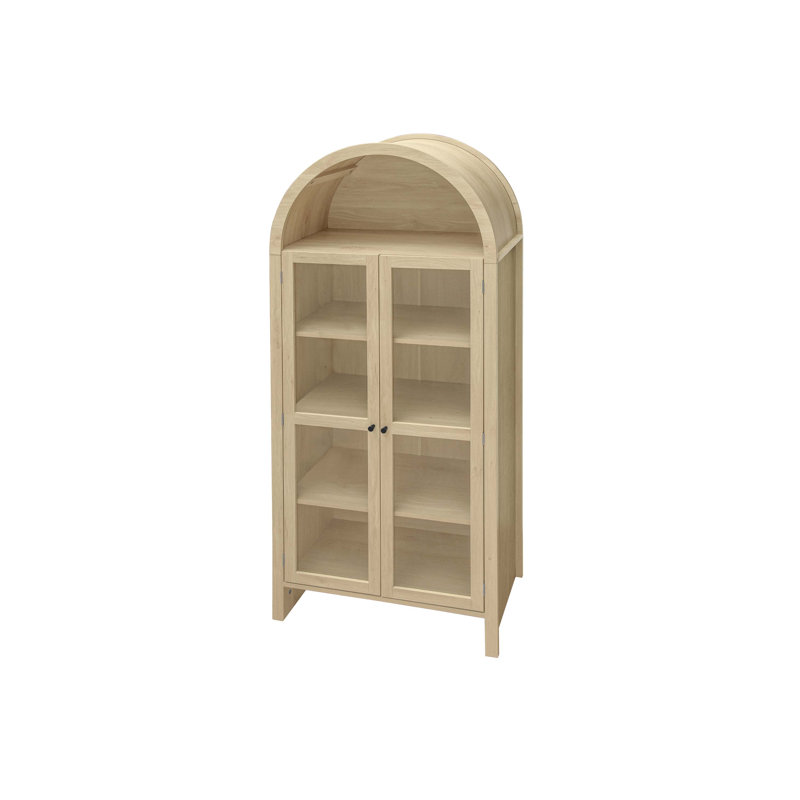 Grand garde-manger arqué en faux bois Aadhyasri