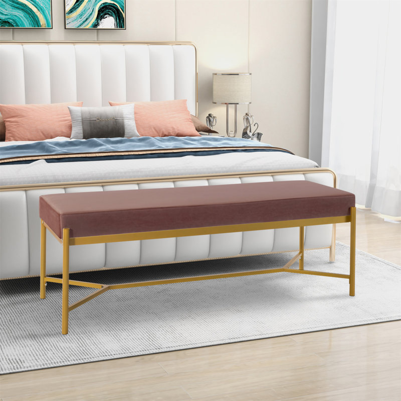 Long banc rembourré polyvalent pour divers espaces de vie