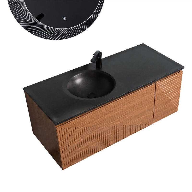 Kostya 48" Wall-Mounted Single Bathroom Vanity Set