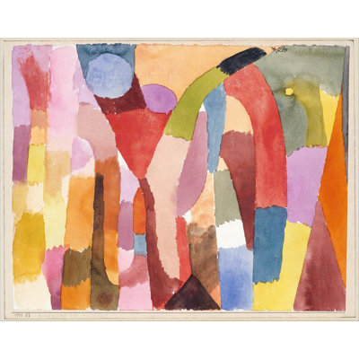 "Mouvement des chambres voûtées" par Paul Klee - Art mural sur toile tendue avec châssis