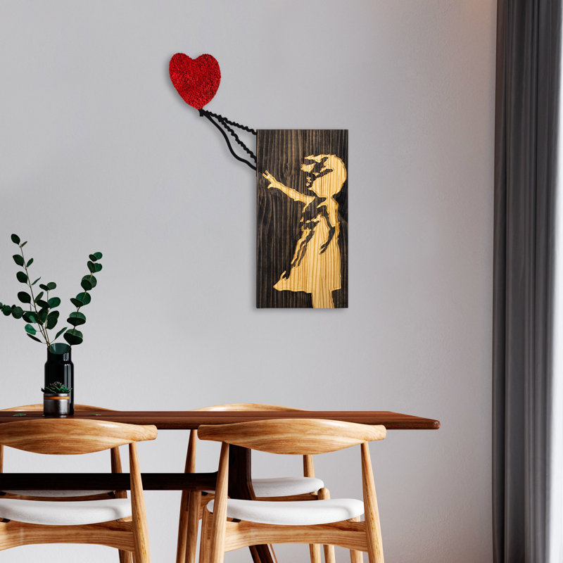 Accessoire mural décoratif en bois