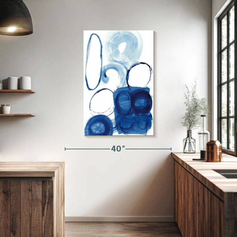 Étude du cercle bleu Avery I, H 39 po x l 26 po