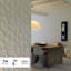Mullenax Gaps Embossed Wall 3D Panels - 2m x 1.5m
