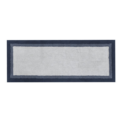 Non-skid  Cotton Hearth Rug Modern Bathroom Accessory Ideal For Relaxing
