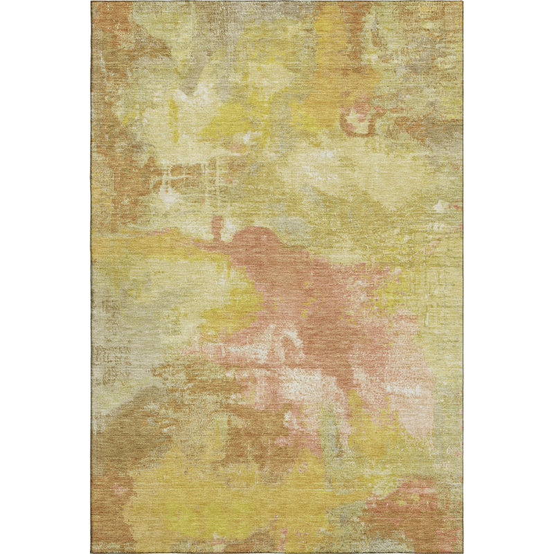 Premium Machine Washable Bucz AMF1738 Modern Rug, Rectangle 3' x 5'