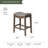 Maven Lane Adrien Backless Saddle Kitchen Stool with Fabric Upholstery-125402558-125402556