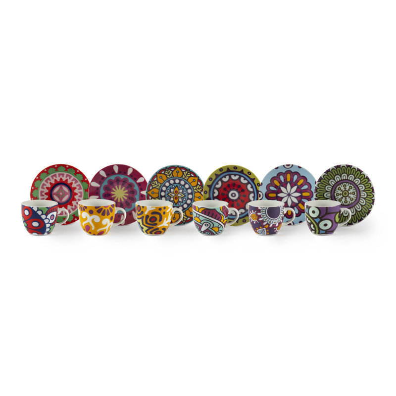 Mandala Etno Porcelain Espresso Cup