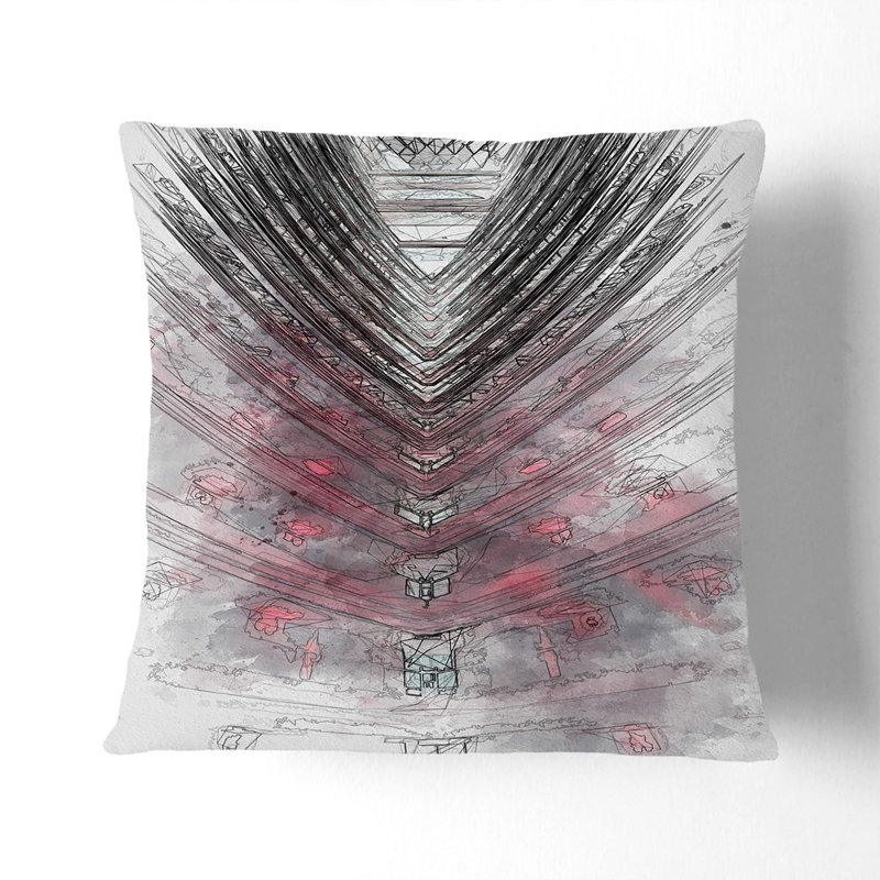 Square Throw Cushion, 40cm H x 40cm W x 15cm D