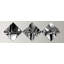 " Black White Crystal Background " 3 - Pieces