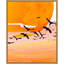 «Birds at Sunset» par Maupin, reproduction d'art sur toile encadrée-835043944