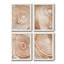 Toile encadrée de qualité supérieure «Wood Grain Suminagashi I» - prête à être accrochée-18507466-18507462