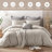 Solayne 3-Piece Soft Washed Microfiber Duvet Cover Set with Zipper Closure and Corner Ties, OEKO-TEX Certified-110582277-110582281