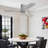 52 Inch Low Profile Ceiling Fan Dc 3 Carved Wood Fan Blade Noiseless Reversible Motor Remote Control Without Light-325862658-325862663