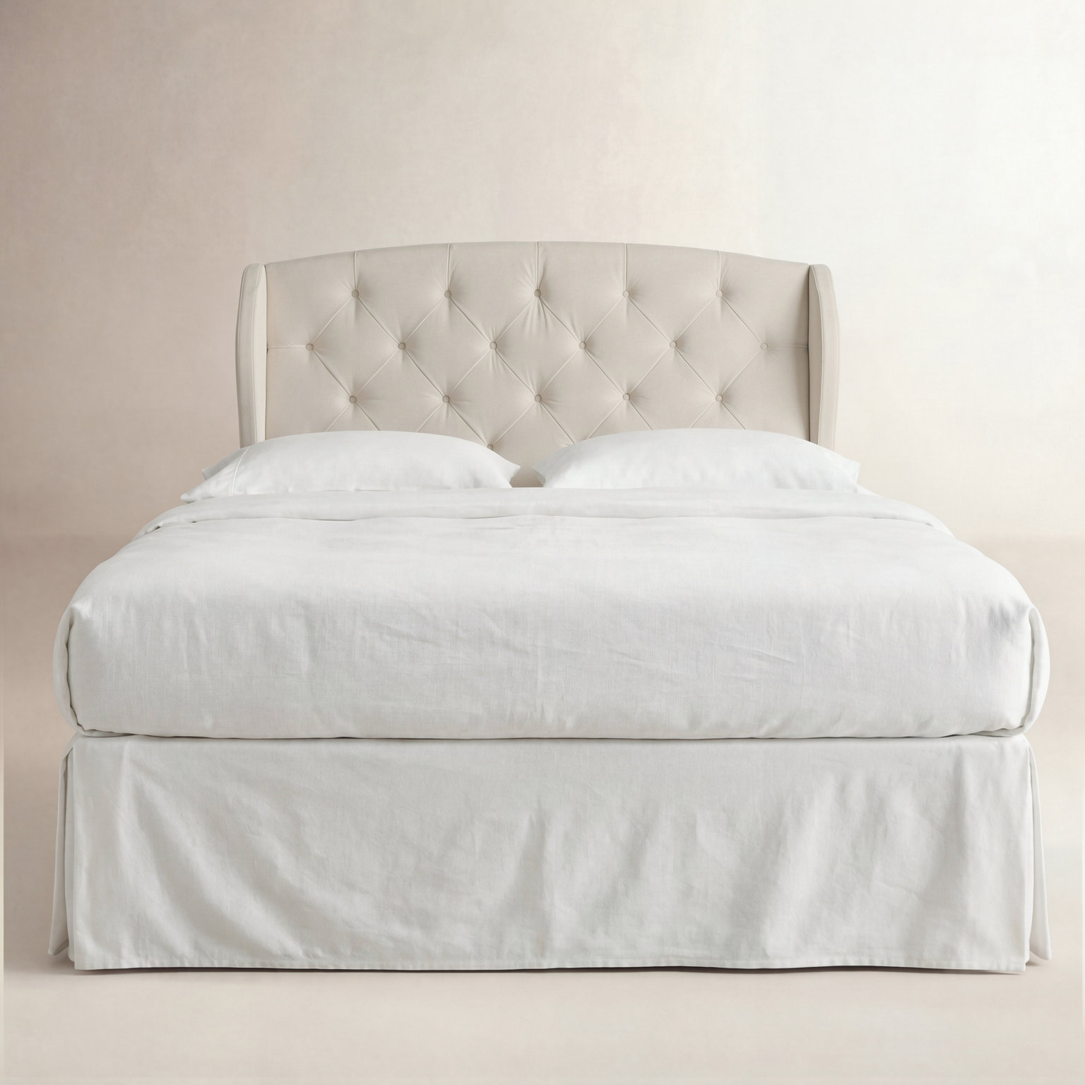 Sornson Upholstered Headboard, Ivory, Easten King/California King