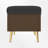 Upholstered Storage Bench With Gold Metal Legs-1092084290