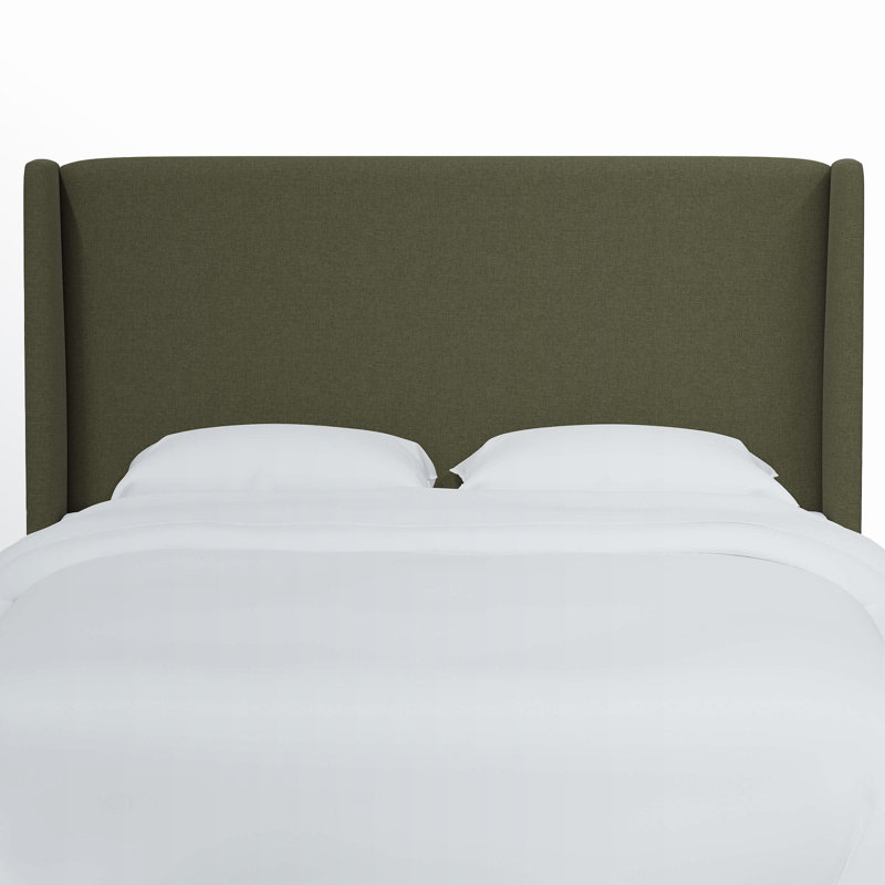 Tilly Upholstered Headboard, Twin, Zuma Laurel Textured Linen