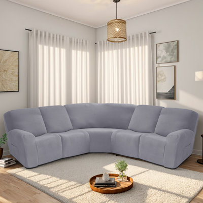 Housse pour canapé modulaire de coin carré (5 places)