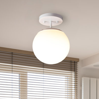 Plafonnier semi-encastré 1 lumière Statler 7,75 po Statler