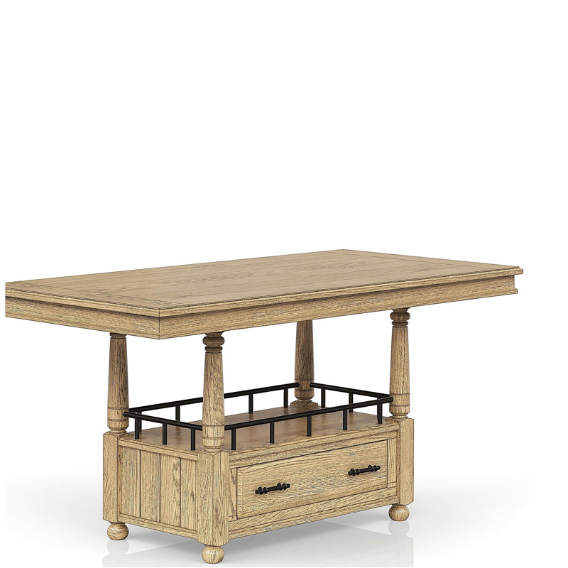 Table de comptoir - finition caramel