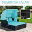 Nakeysha 165cm Wide Patio Daybed with Cushions-600147149