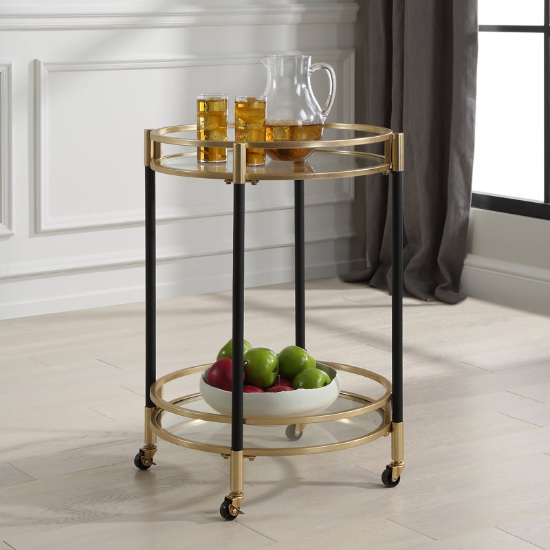 Chariot-bar rond Christina