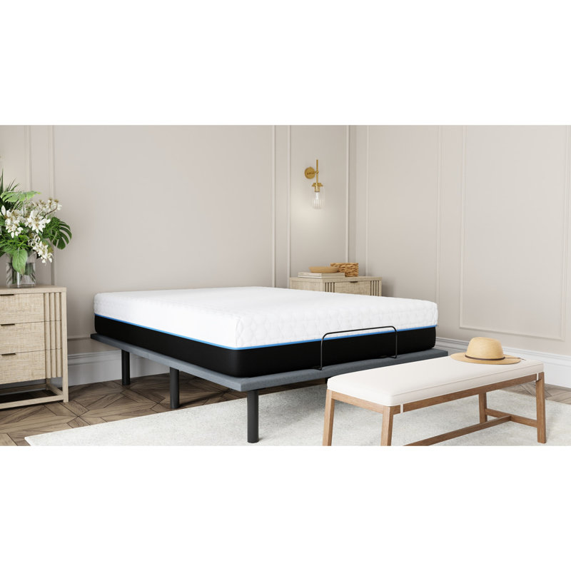 Matelas simple en mousse à mémoire de forme avec couche de cuivre 2,5 po - Gel et bases, Lit simple