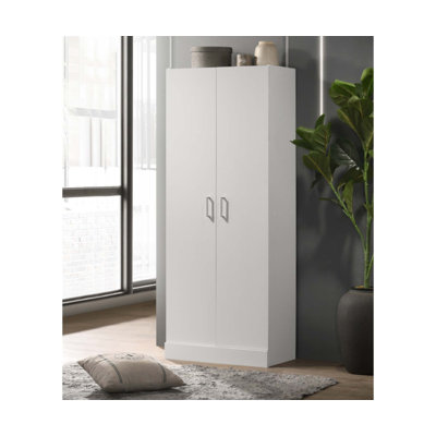 Alessia 24-Inch Wide Modern Double Door Storage Cabinet with Adjustable Shelves for Enhanced Organization and Style