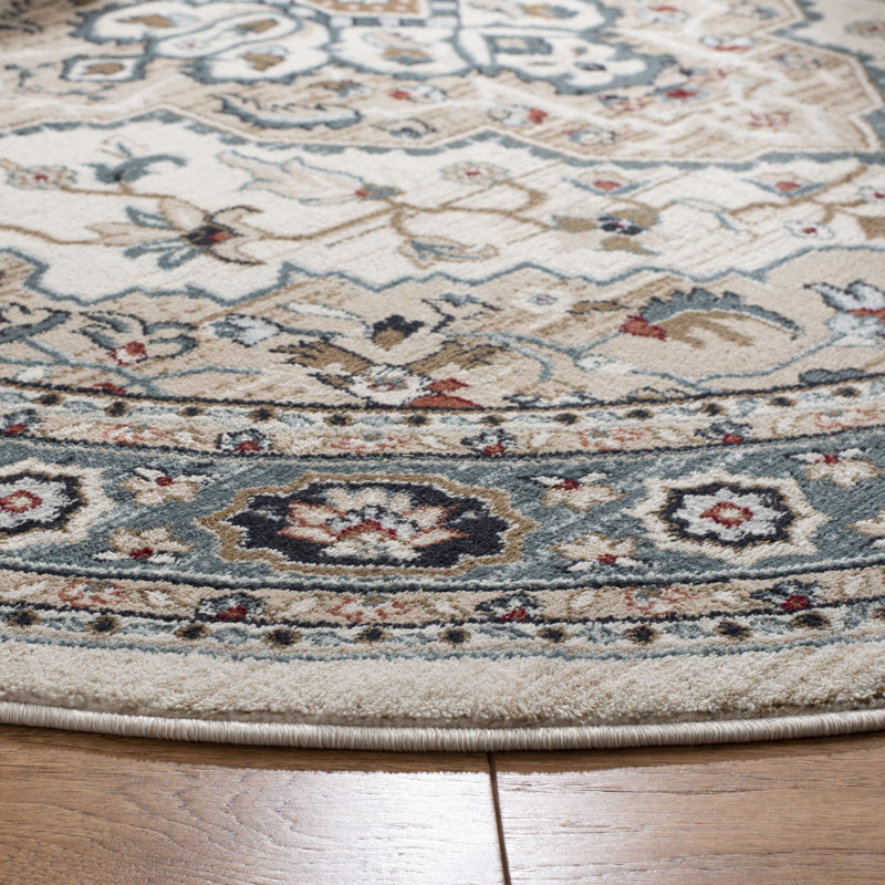 Tapis performance oriental Klose, Rond 7 pi, Cream/Beige