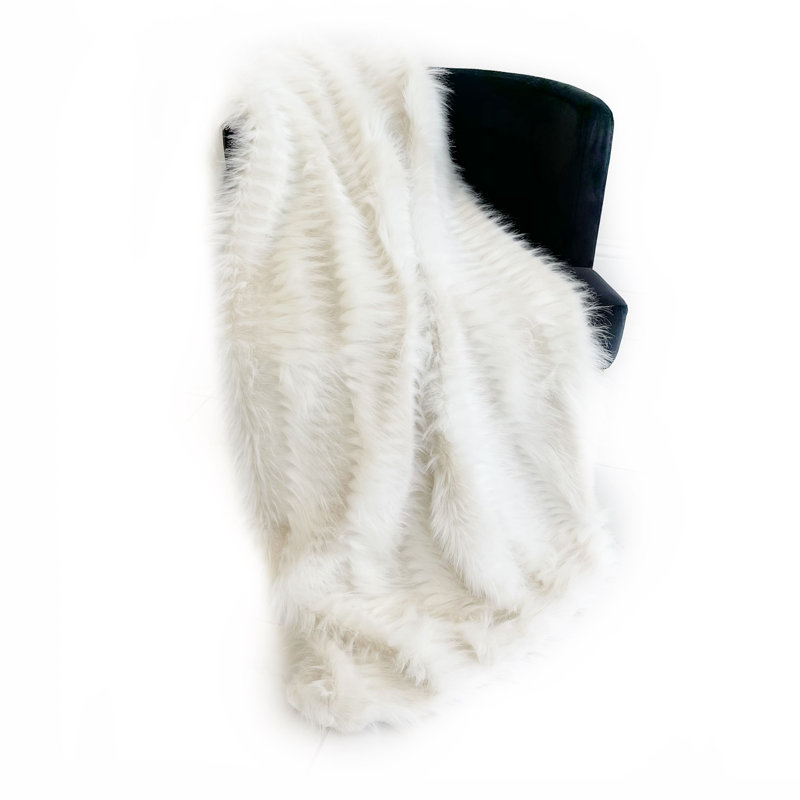 Couverture en fausse fourrure Plutus, L 48 po x L 60 po