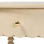 Table de bout bali & pari Liba - Table d'appoint à 1 tiroir avec détails festonnés et tablette ouverte pour le couloir, le vestibule et le salon